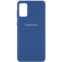 Чохол Silicone Cover Full Protective (AA) Для Samsung Galaxy A02s (Синій / Navy Blue) - купити в SmartEra.ua