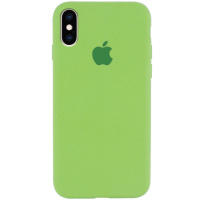 Чохол для Apple iPhone XS Max (6.5«) Silicone Case Full Protective (AA) (М'ятний / Mint) - купити в SmartEra.ua