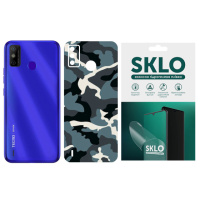 Захисна плівка SKLO Back (тил) Camo для TECNO Spark 8