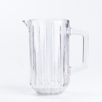 Глечик для напоїв Lirmartur 1,2 л гранований з товстого скла, прозорий