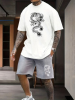 Футболка біла з ДТФ принтом | 57-165