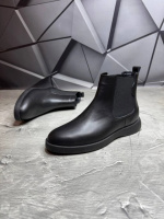 Ботинки Челси мужские кожаные Suede BLACK! Натуральная КОЖА + Байка!