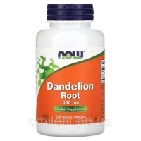 Кульбаба, екстракт кореня, 500 мг, Dandelion Root, Now Foods, 100 вегетаріанських капсул