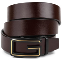 Ремінь чоловічий c пряжкою у вигляді букви G 720288 Коричневий
