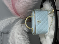 Сумка Chanel Classic Lambskin голубий