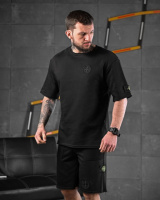 Спортивний костюм Stone island літній колір чорний