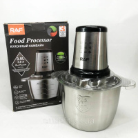 Подрібнювач RAF R.7031 настільний електричний блендер-чоппер 3 л 1000 Вт, Кухонний блендер для овочів