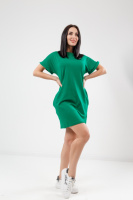 Літня сукня з кишенями «Nirvana» оптом та по дропшипінгу | Норма і батал Зелений, 42-44