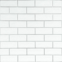Панель стеновая 700х700х5мм Белый кирпич с серебром SW-00001502