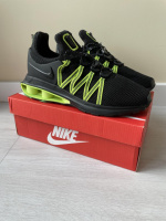 Кроссовки Nike SHOX GRAVITY (чёрные с зелёным)