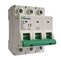 TENCE Перемикач роз'єднувач (1-0)  125А, 3 полюси, з мідними контактами