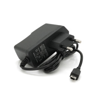 Зарядное устройство Merlion 220V-mini USB, 5V 1A Black, Box