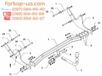 Тягово-сцепное устройство (фаркоп) Renault Logan Pick-up (2009-2020)