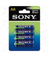 Батарейки Sony - Alkaline АА LR6, 1.5V, 4/48/192 шт.