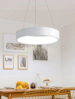 Люстра потолочная LED с пультом 27581 Белый 25-90х45х45 см.