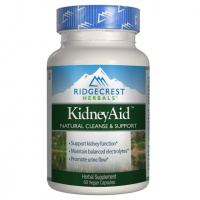 Комплекс для Поддержки Функции Почек, KidneyAid, RidgeCrest Herbals, 60 вегетарианских капсул