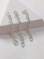 Удлинители. Длина - 5 см. Цвет - серебро. Цена указана за 10 шт