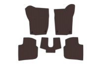 Резиновые Коврики Carsuit (Коричневые) для Seat Toledo 2012-2019 гг