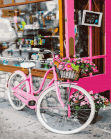 Картина за номерами «Велосипед на вулиці Парижу» 40х50см