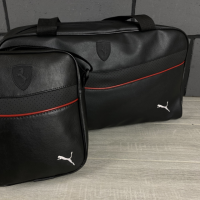 Комплект сумка Puma чорна + барсетка Puma