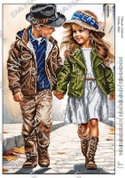 Схема під вишивку Перше кохання