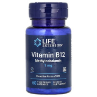 Life Extension Vitamin B12 Methylcobalamin 1 mg 60 льодяників