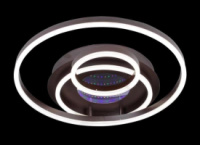 Люстра светодиодная потолочная LED светильник для квартиры на потолок лэд с пультом 25629 Коричневый 10х50х56 см.