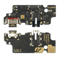 Разъём зарядки для UMIDIGI A9 Pro на плате с микрофоном и компонентами