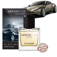 Освіжувач спрей 50ml - «Areon» - Perfume - Platinum (Платина)  скло (6шт/уп)