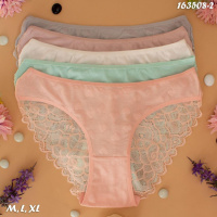 Труси-сліпи жіночі мереживні Nicoletta Туреччина M, L, XL      5 шт.