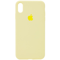 Чохол Silicone Case Full Protective (AA) для Apple iPhone XS Max (6.5«), Жовтий / Mellow Yellow - купити в SmartEra.ua