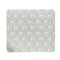 Килимок для пікніка Naturehike CNK2350WS010 170*200 см, блакитний із принтом