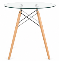 Стіл Імз Eames скляний круглий д. 80 см
