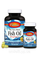 Риб'ячий Жир, Смак Лимону, The Very Finest, Carlson, 120+30 желатинових капсул