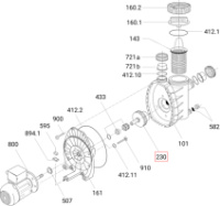 Крильчатка насоса Speck BADU MAGIC ІІ/8 (292.1623.044)