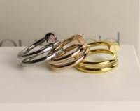 Кольцо Cartier картье гвоздь 16р. роз.золото