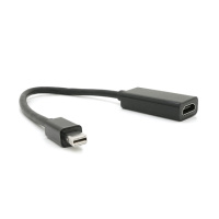 Конвертер mini Display Port (тато) на HDMI(мама) 10cm, Black, 4K/2K, Пакет