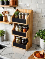 Бамбукова поличка органайзер