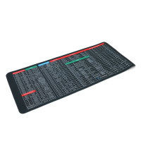 Коврик 300*700 тканевойEnglish  Shortcut keys-1 с боковой прошивкой, толщина 2 мм, Black, Пакет