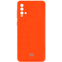 Чохол Silicone Cover Full Camera (AA) Для Xiaomi Redmi Note 9 4G / Redmi 9 Power / Redmi 9T (Помаранчевий / Neon Orange) - купити в SmartEra.ua