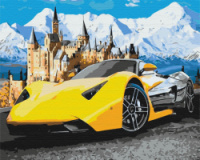 Картина за номерами «Lamborghini у фортеці» 40х50см