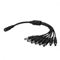 Делитель питания DC-F=>8xDC-M (D 5,5x2,1мм) кабель длиной 40см