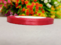 Атласная лента/ 0.6мм / 23 метра/ вишневый