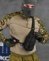 Сумка рюкзак однолямковий Silver Knigh black ВТ6582