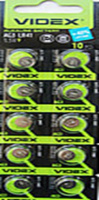 Батарейка VIDEX годинникова ALKALINE AG3 LR41 1.5V (ціна за 1шт)