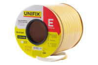 Ущільнювач гумовий Unifix E 9 x 4мм x 150м білий (699714)