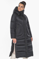 Куртка женская Braggart зимняя длинная с капюшоном - 57260 морионовый цвет