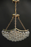 Хрустальная люстра SVLIGHT четырехламповая 9136/4 золото+белый
