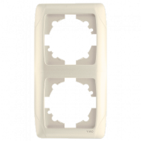 Рамка VIKO 2-я вертикальная кремовая