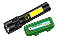 Ліхтар тактичний X-Balog 140мм x 1LED x 1COB x Li-Ion червоне світло (160-BL537)